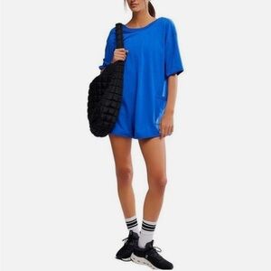 NWT Free People Movement Hot Shot Tee Romper‎